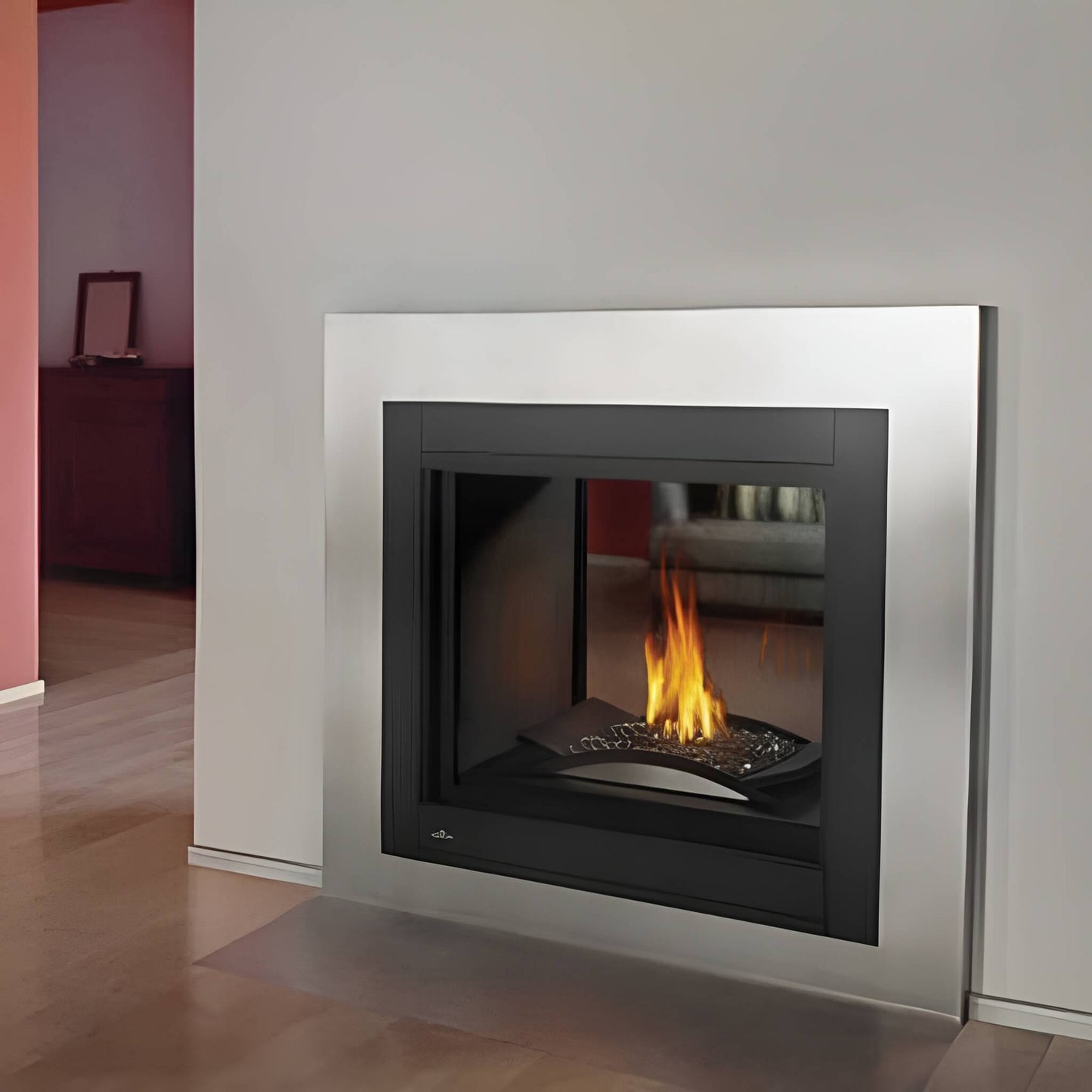 Napoleon Ascent Multi-View 3-Sided Glass Ember Bed Direct Vent Natural Gas Fireplace, 43" [BHD4PGN] (SAK62815)