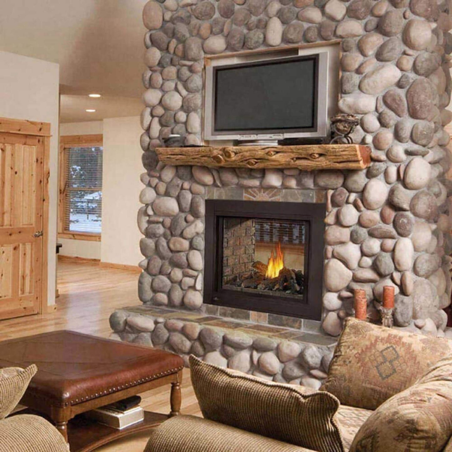 Napoleon Ascent Multi-View 3-Sided Glass Ember Bed Direct Vent Natural Gas Fireplace, 43" [BHD4PGN] (SAK62815)
