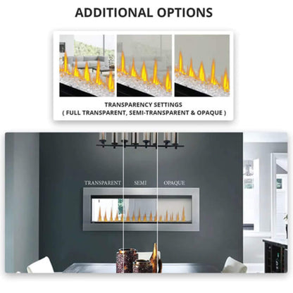 Napoleon Clearion Elite 60-Inch Fully Recessed See Thru Wall Mounted Electric Fireplace [NEFBD60HE] (SAK31716)