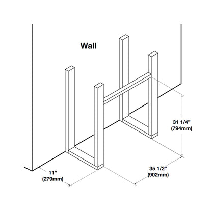 Napoleon Element Self-Trimming Built-In Electric Fireplace [NEFB36/42H-BS-1] (SAK58173)