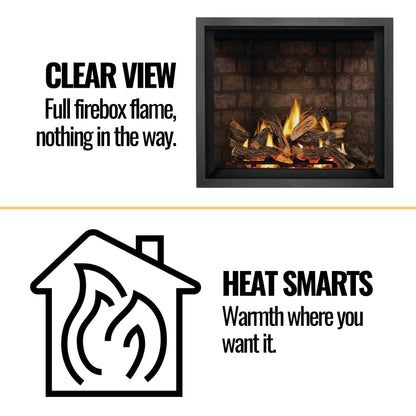 Napoleon Elevation X 42 44-Inch Direct Vent Electronic Ignition Propane Gas Fireplace [EX42N/PTEL] (SAK83652)