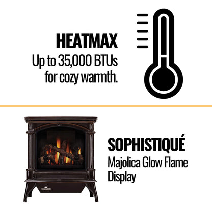 Napoleon Knightsbridge 60 Majolica Brown Natural Gas Stove With Flame And Heat Adjustment, 27" [GDS60-1NNSB] (SAK14738)