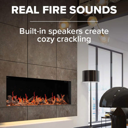 Napoleon Luminex 65-Inch LCD Built-In Electric Fireplace With Remote Control [NEFL65LCD-3SV] (SAK83665)