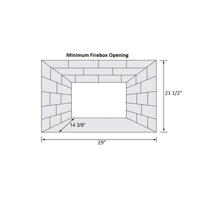 Napoleon Oakville 3 Direct Vent Natural Gas Fireplace Insert, 28" [GDI3N-1] (SAK25498)