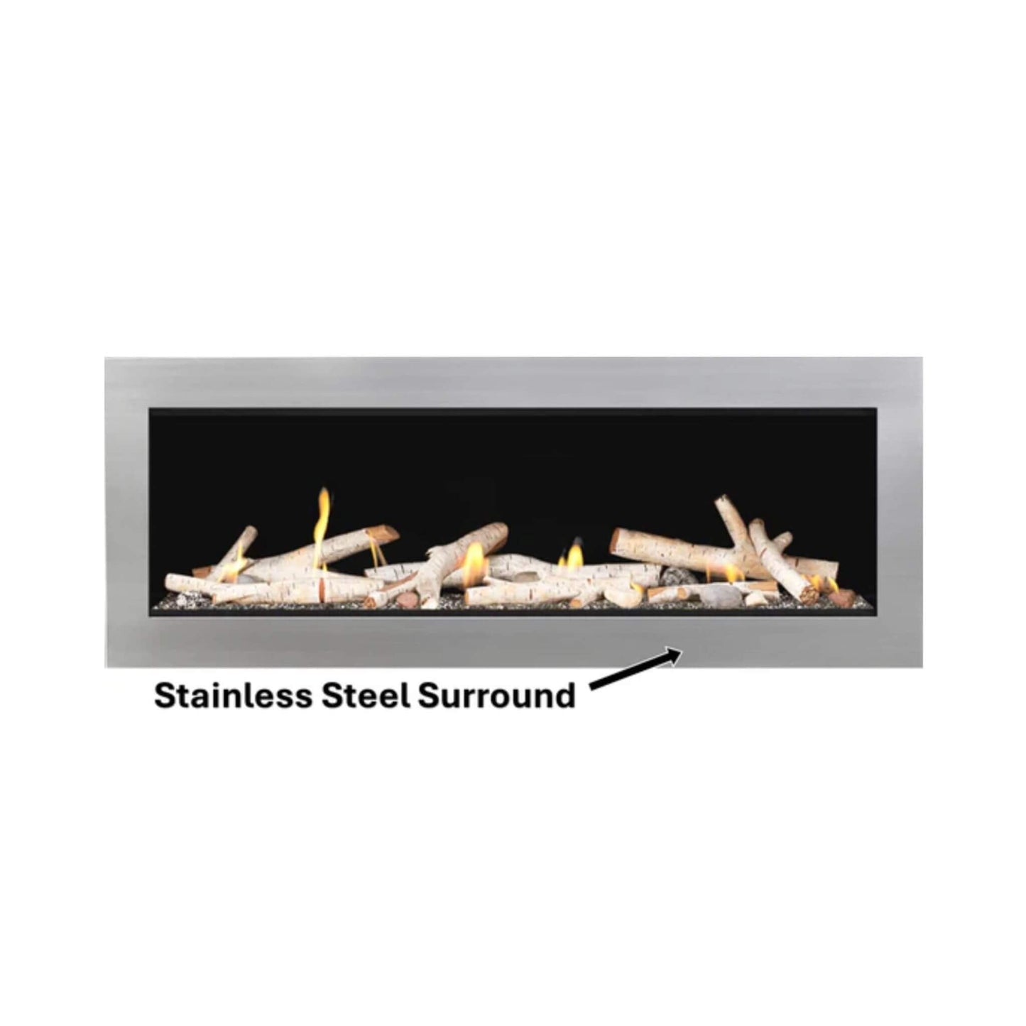 Napoleon Vector 50 Single-Sided 65-Inch Direct Vent Electronic Natural Gas Fireplace With Night Light System [LV50N-2] (SAK29481)