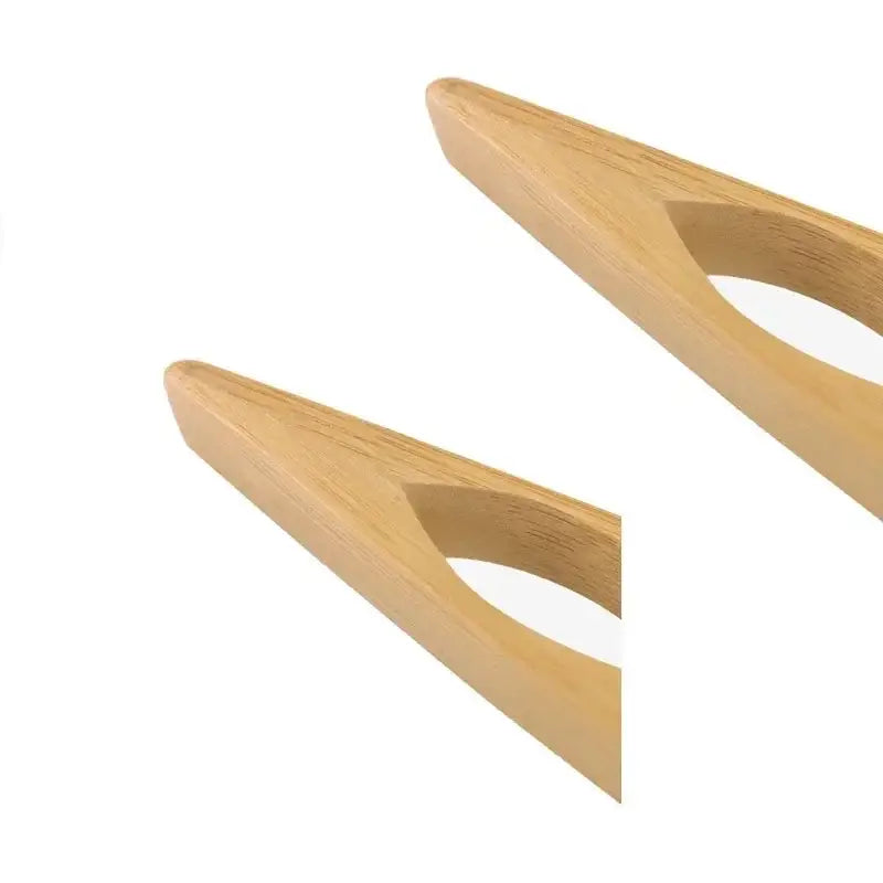 Natural bamboo kitchen food tongs set of 4 – kitchen salad servers