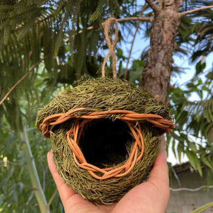 DecorBites™ Natural Grass Bird Cage for Outdoor Decor