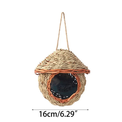 DecorBites™ Natural Grass Bird Cage for Outdoor Decor