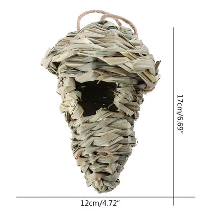 DecorBites™ Natural Grass Bird Cage for Outdoor Decor