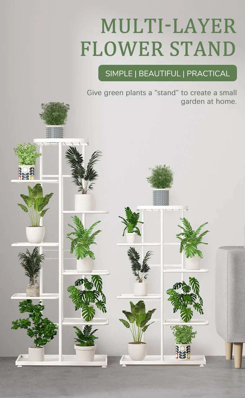 DecorBites™ Natural Iron Plant Stand Holder - 4/5/6Layers