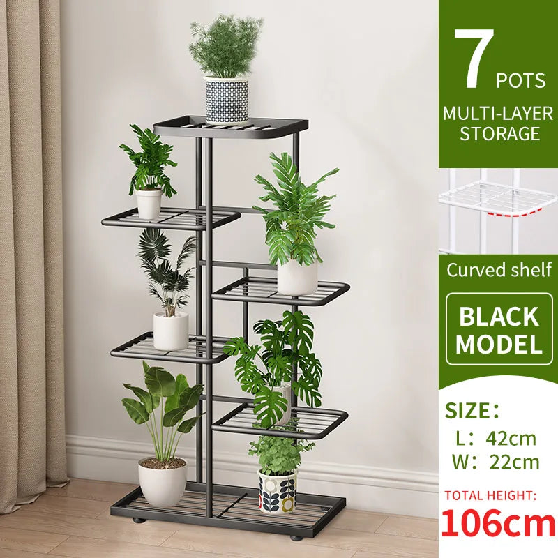 DecorBites™ Natural Iron Plant Stand Holder - 4/5/6Layers