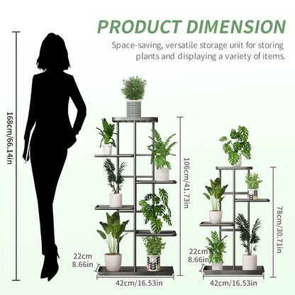DecorBites™ Natural Iron Plant Stand Holder - 4/5/6Layers