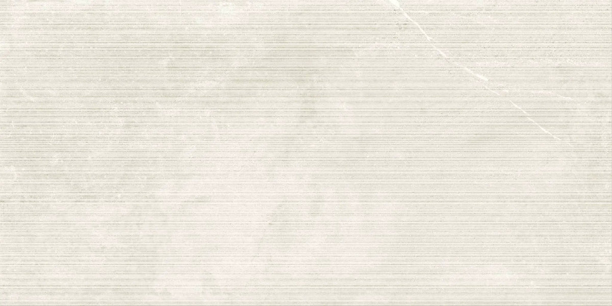 Veneer World Atelier Journey Line Natural Ivory Stone Look Porcelain Accent Tiles 24x48