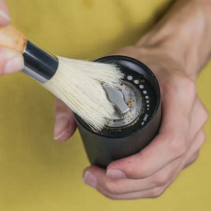 Natural wood coffee grinder cleaner brush kitchen tool