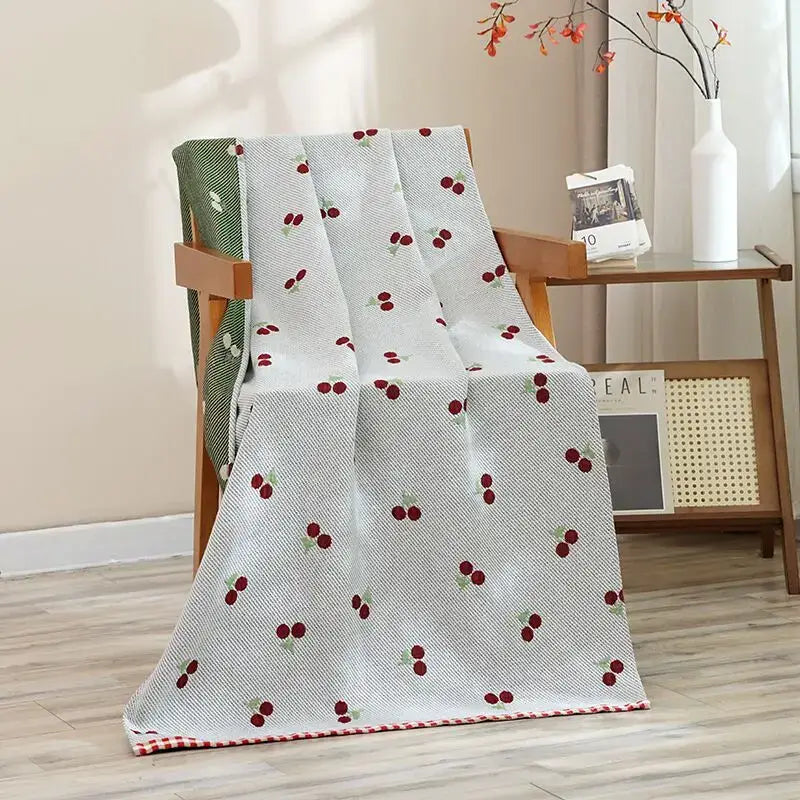 Navy blue gold hibiscus cat bath towel bathroom cotton gauze