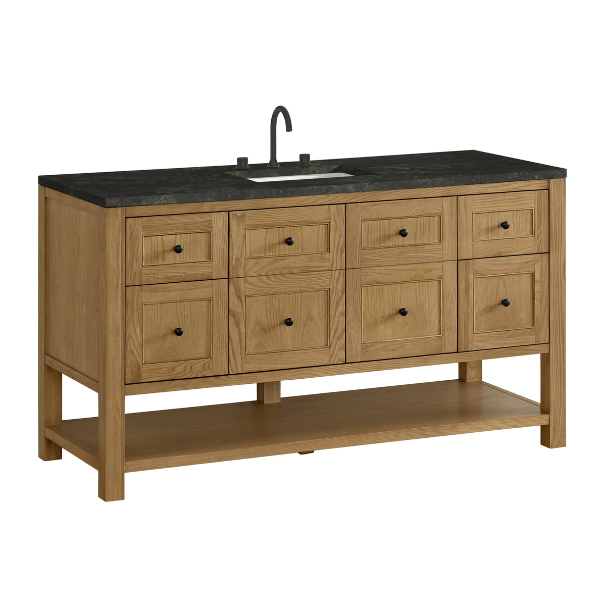 James Martin Breckenridge 60" Single Bathroom Vanity, Light Natural Oak