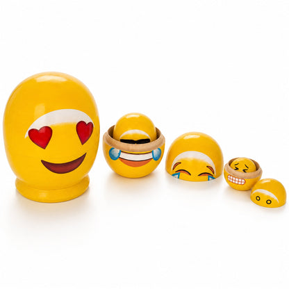 Facial expression Wooden Nesting Dolls