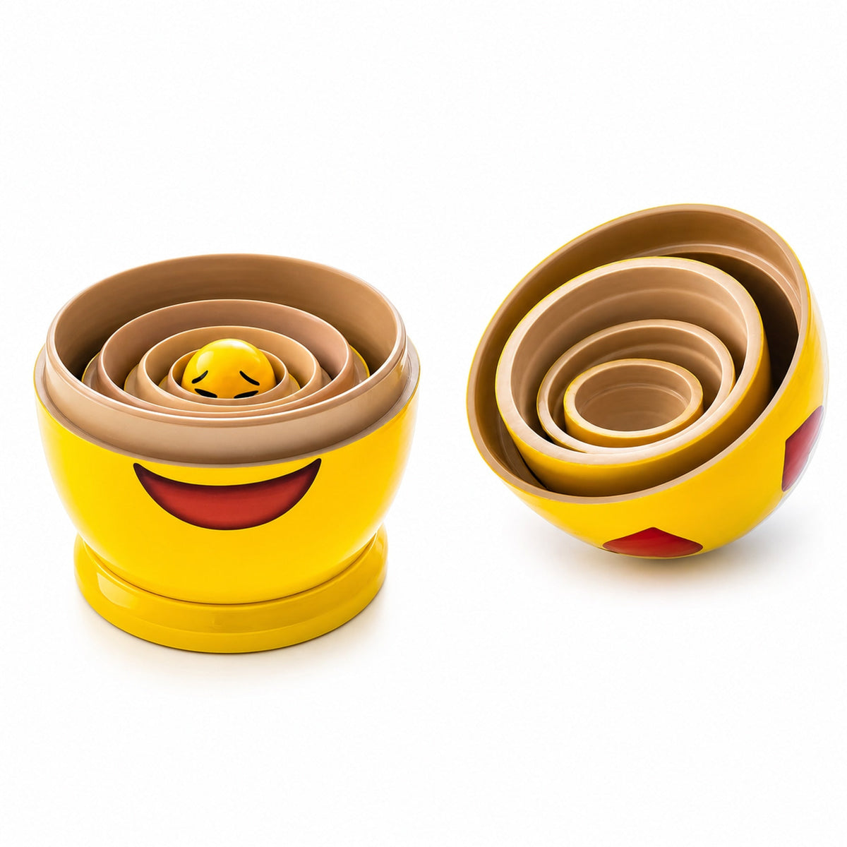 Facial expression Wooden Nesting Dolls