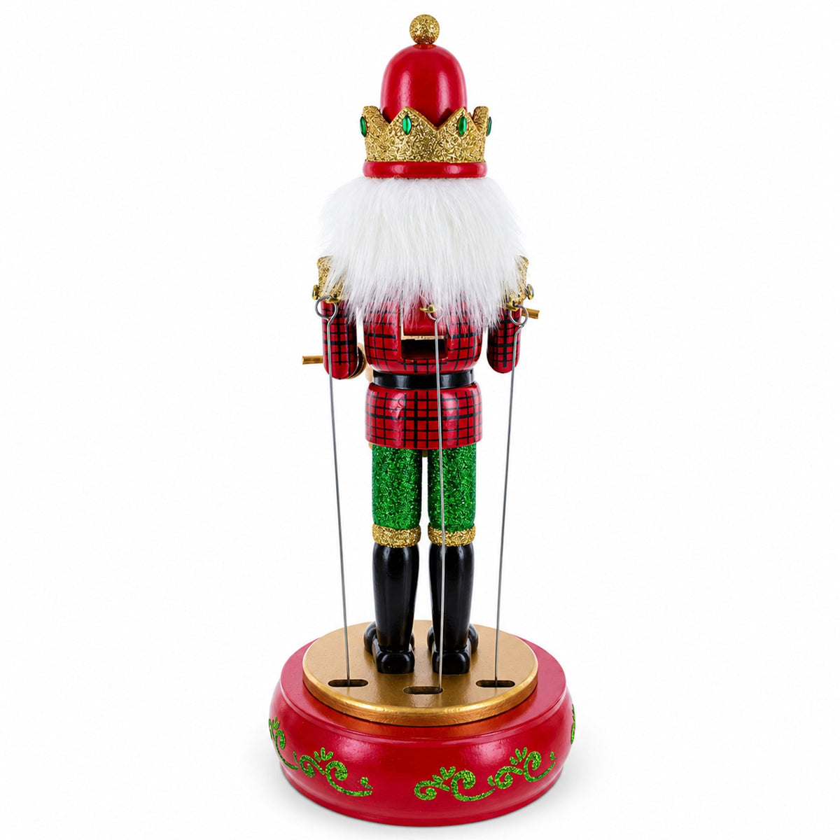 Animated Nutcracker the Drummer Musical Figurine 13 Inches