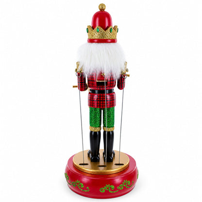 Animated Nutcracker the Drummer Musical Figurine 13 Inches