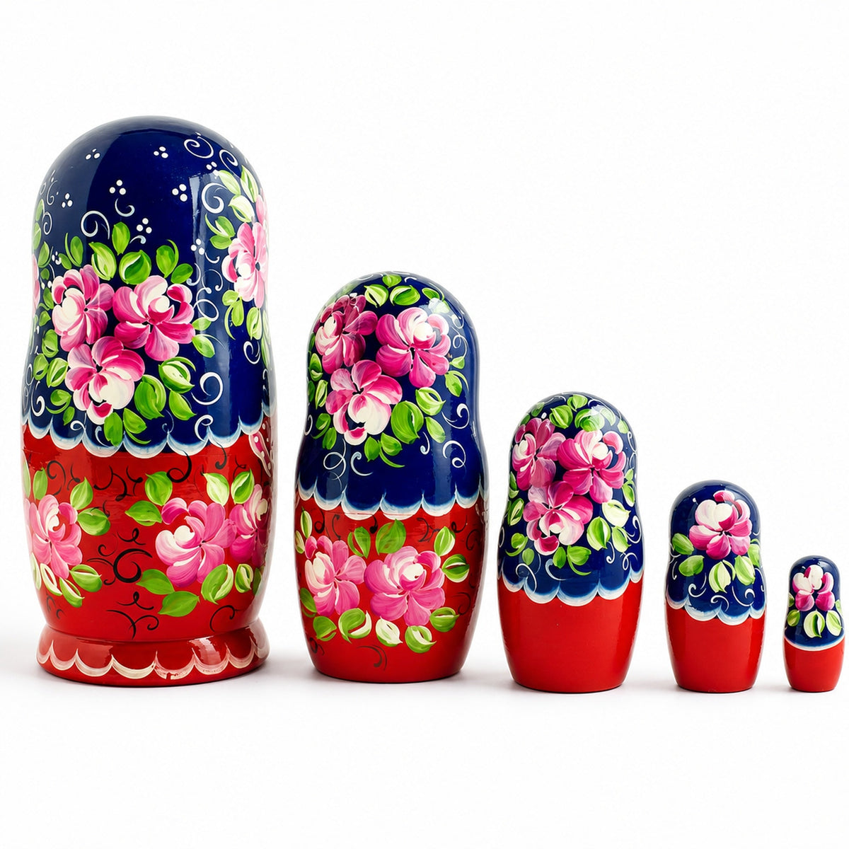 5 pcs Nadezhda Nesting Dolls 7 Inches