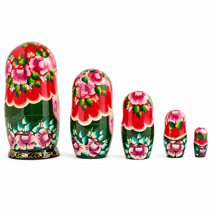 Set of 5 Fairy Tale Nesting Dolls 7 Inches