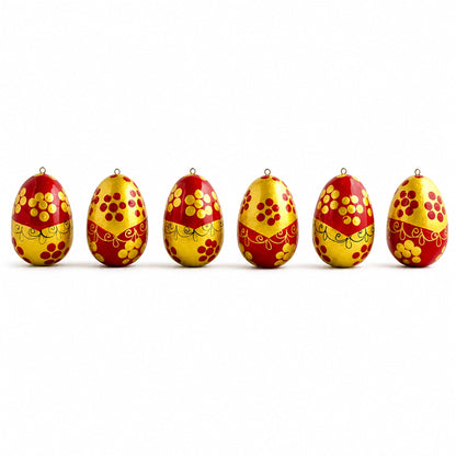 6 Fairy Tales Wooden  Dolls Christmas Ornaments 2.25 Inches
