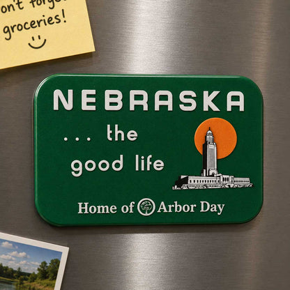 Nebraska the Good Life Magnet | State Capitol | 4" x 2" | Nebraska State Historical Society