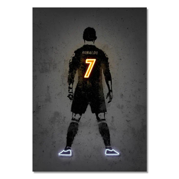 DecorBites™ Neon Sports Stars Wall Art Print
