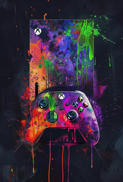 DecorBites™ Neon Video Game Posters for Gamer Room