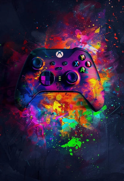 DecorBites™ Neon Video Game Posters for Gamer Room