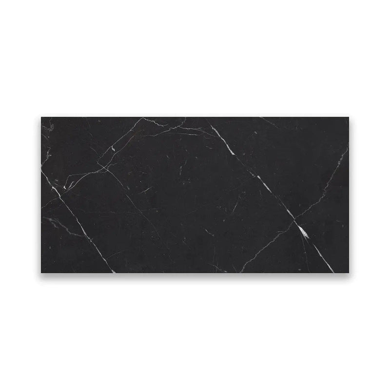 Nero Marquina Premium Polished Marble Tiles 3x6