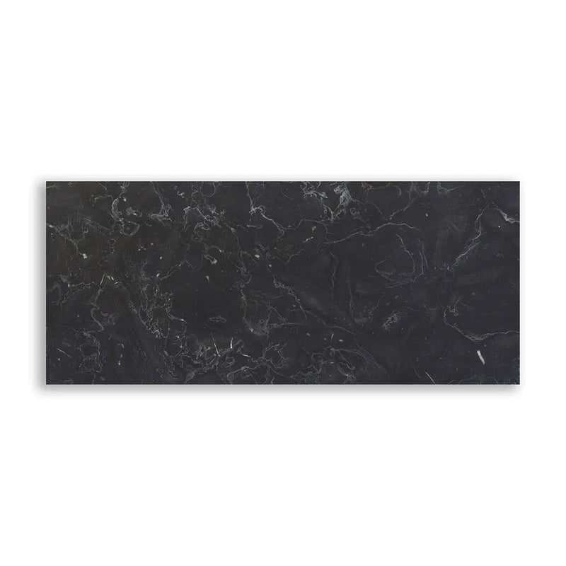 Nero Marquina Premium Polished Marble Tiles 6x12