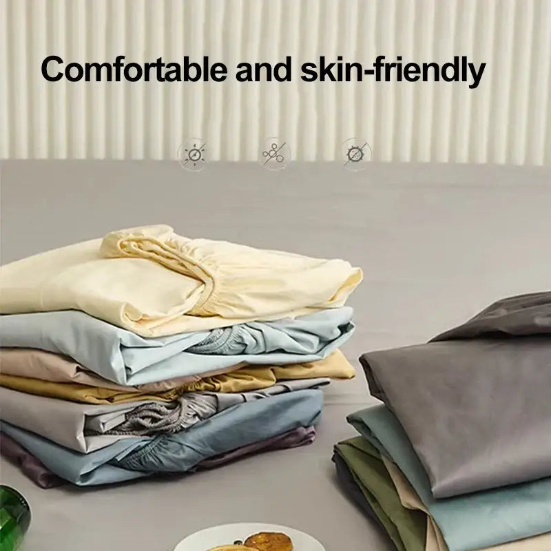 Neutral microfiber double bed elastic fitted sheet bedroom cover