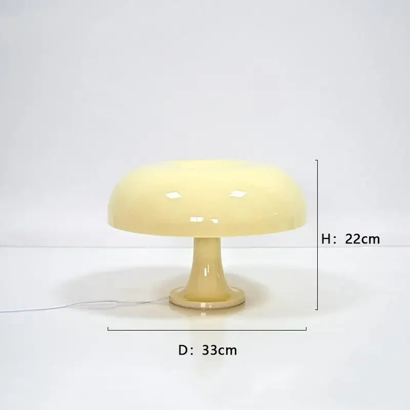DecorBites™ New Led Mushroom Table Lamp for Hotel Bedroom Bedside Living Room Decoration Lighting Modern Minimalist Creativity Desk Lights