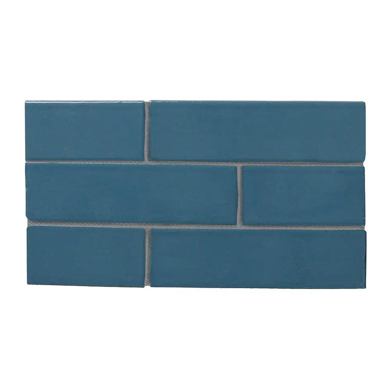 Marine Current Glossy Glazed Terracotta Tiles 2 1/8x7 1/2
