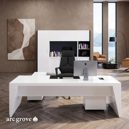 Newton · Executive Desk w/ Mobile Storage