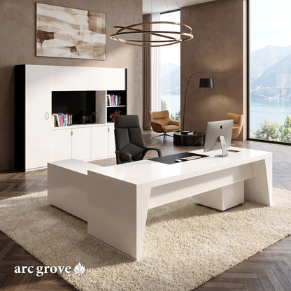 Newton · Executive Desk w/ Mobile Storage