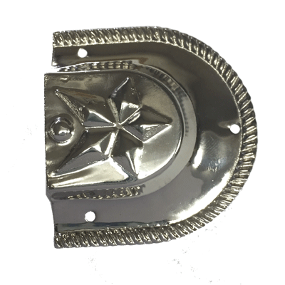 Trunk Handle Cap - Star Design (Replacement End Hardware)