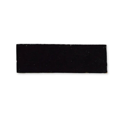 Urban Ebony Glossy Subway Zellige Tiles 2x6
