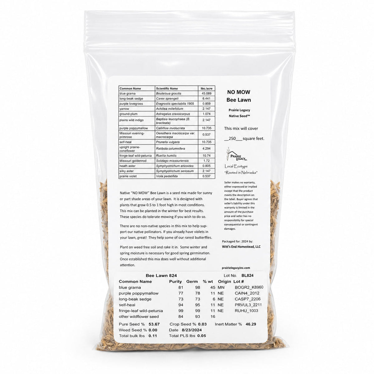 Petite Nebraska Wildflower Seed Mix Bundle | 1.44 oz | Prairie Legacy Inc.