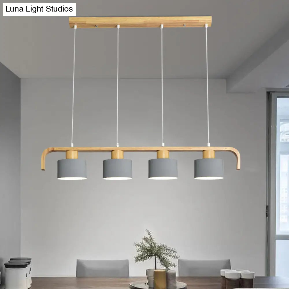 DecorBites™ Nordic 3/4 Head Metal Island Chandelier for Dining Room & Kitchen