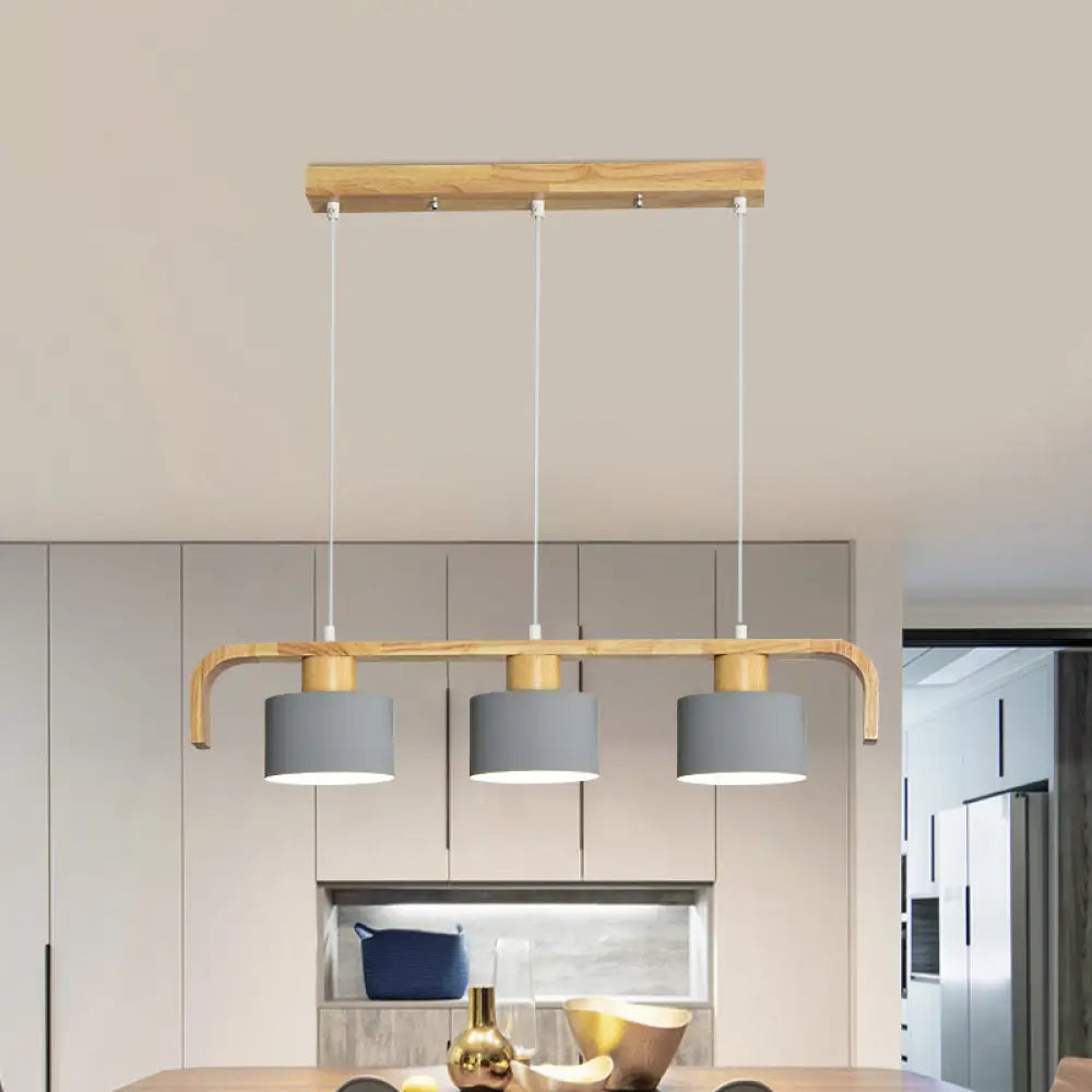 DecorBites™ Nordic 3/4 Head Metal Island Chandelier for Dining Room & Kitchen