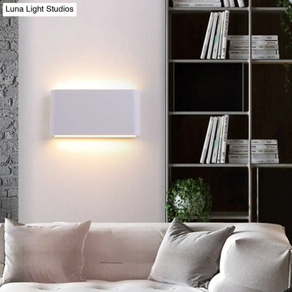 DecorBites™ Nordic Aluminum Flush Mount Wall Lamp - Black/White LED Sconce Light Fixture (Small/Large)