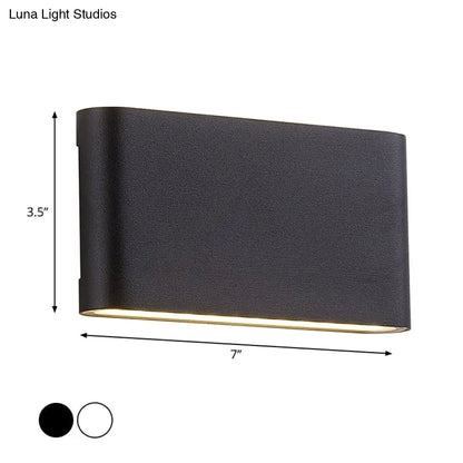 DecorBites™ Nordic Aluminum Flush Mount Wall Lamp - Black/White LED Sconce Light Fixture (Small/Large)