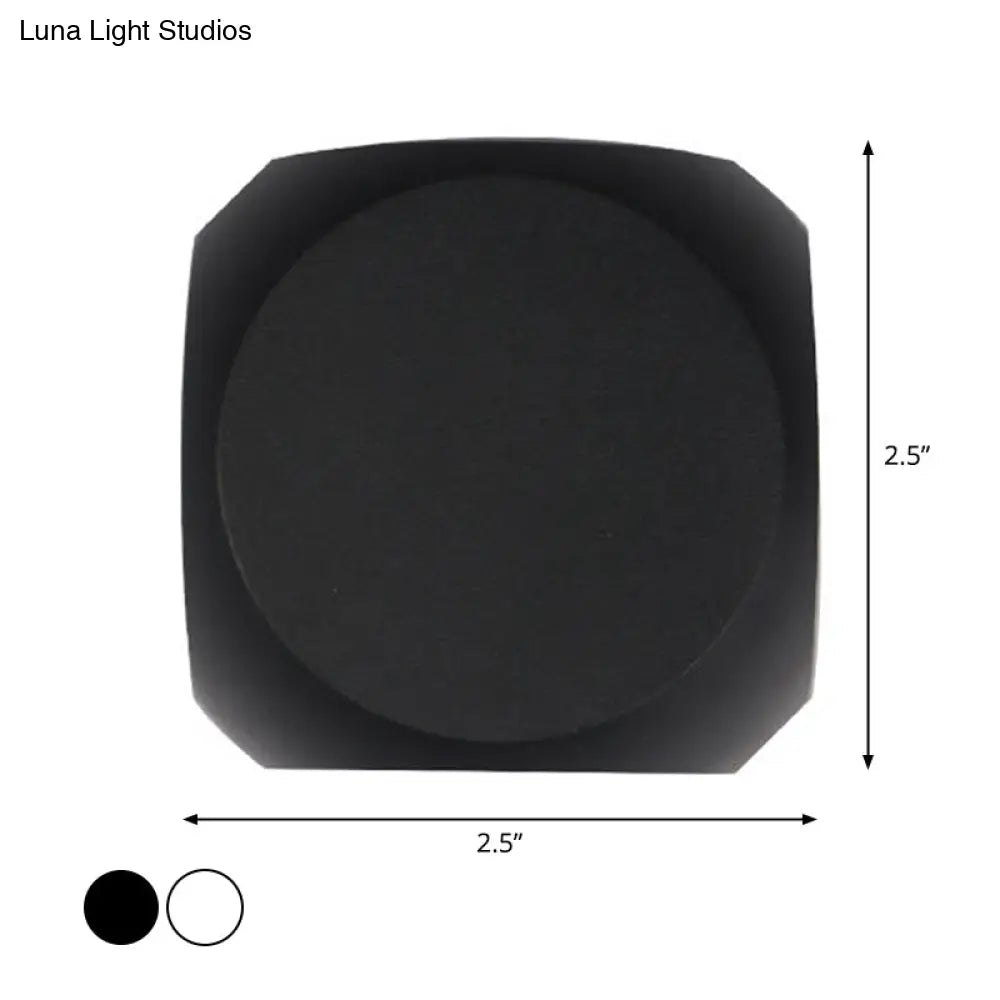 DecorBites™ Nordic Aluminum LED Wall Lamp - Mini Cube Wall Washer Sconce for Living Room (2/4-Head) in Black/White