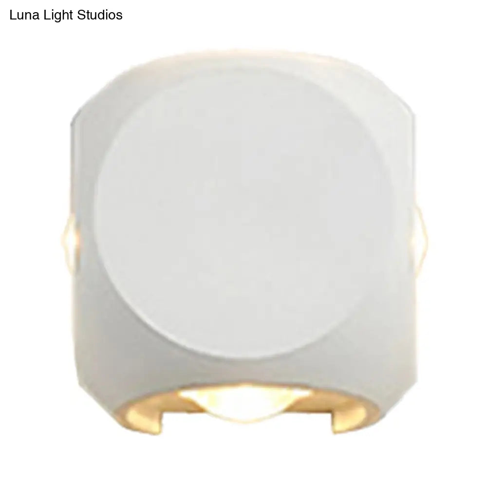 DecorBites™ Nordic Aluminum LED Wall Lamp - Mini Cube Wall Washer Sconce for Living Room (2/4-Head) in Black/White