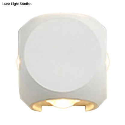 DecorBites™ Nordic Aluminum LED Wall Lamp - Mini Cube Wall Washer Sconce for Living Room (2/4-Head) in Black/White