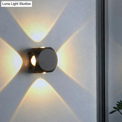 DecorBites™ Nordic Aluminum LED Wall Lamp - Mini Cube Wall Washer Sconce for Living Room (2/4-Head) in Black/White