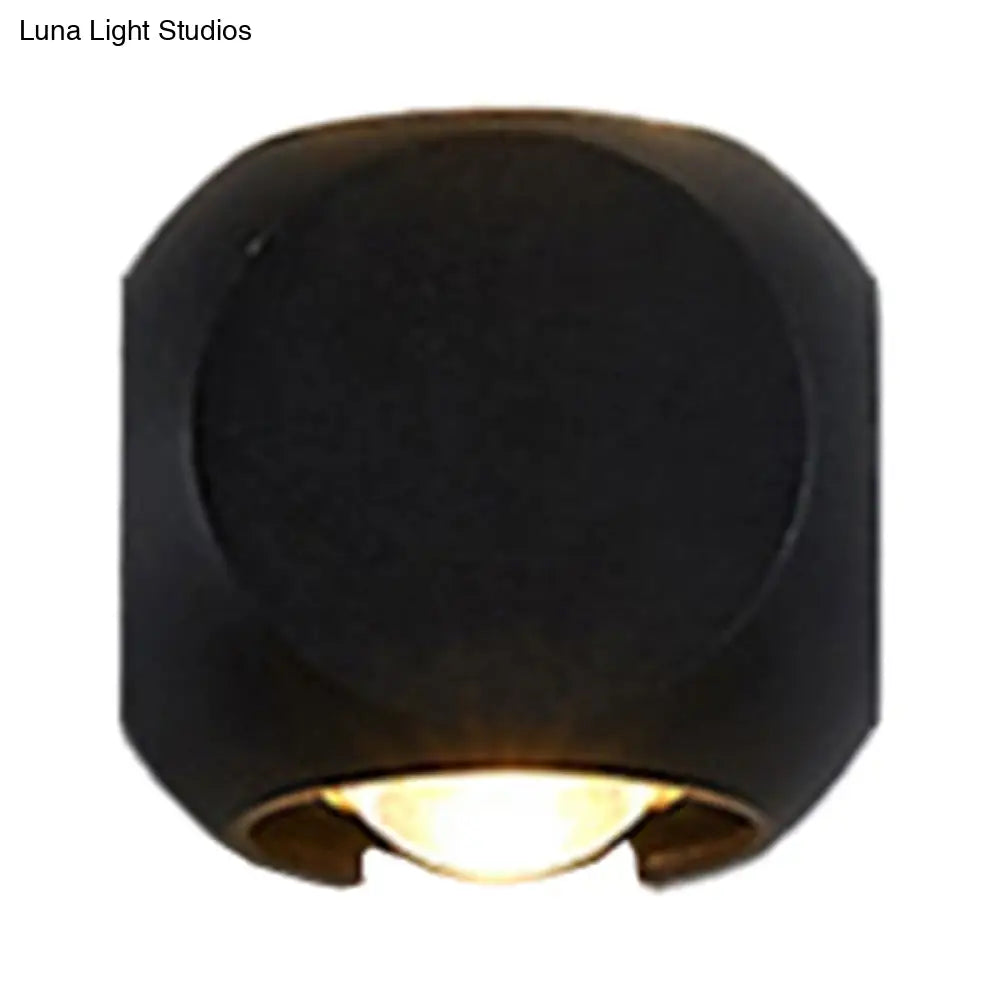 DecorBites™ Nordic Aluminum LED Wall Lamp - Mini Cube Wall Washer Sconce for Living Room (2/4-Head) in Black/White